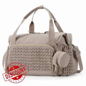 BRONG Baby Changing Bags Large Capacity Mommy Diaper Tote Maternity Bag Multi-Functional Baby Bags with Changing Mat Waterproof Nappy Pram Bag for Travel Beach