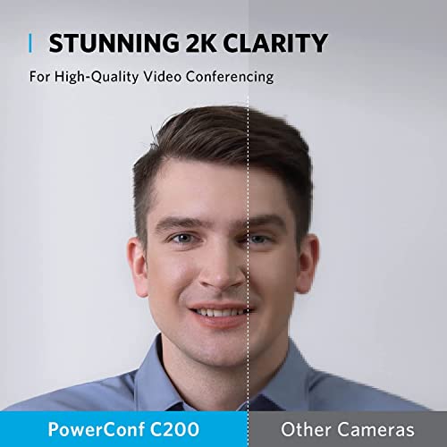 Computer Camera with AI-Noise Canceling Microphones