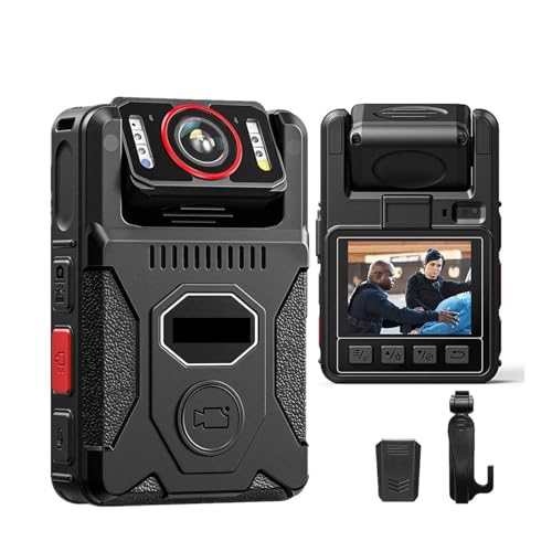 M7 Pro 4K GPS Body Mounted Camera 128GB Video Recorder 180° Rotate Camera 4000mAh Battery for 15 Hours Recording Bodycam