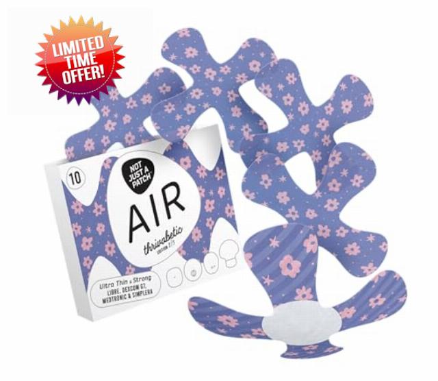Not Just A Patch Air CGM Adhesive Patches (10 Pack) - Thrivabetic Designed Over Patches for Libre