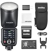 Godox V100S V100 S Flash for Sony 100W TTL HSS 1/80000s Camera Speedlight for Sony Cameras, Round...