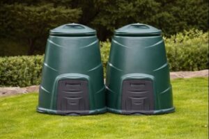 Outdoor Compost Bins for Food & Garden Waste | Easy Assembly Compost Converters - Set Of 2