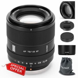 VILTROX 75mm F1.8 EVO XF-Mount Lens for Fuji