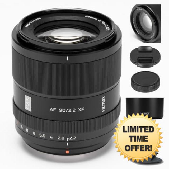 VILTROX 90mm F2.2 EVO XF-Mount Lens for Fuji