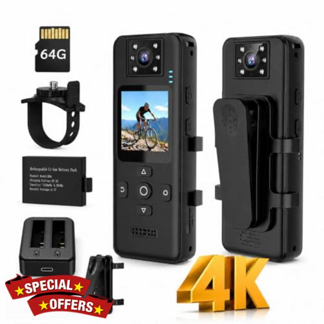 4K Body Camera with Audio and Video
