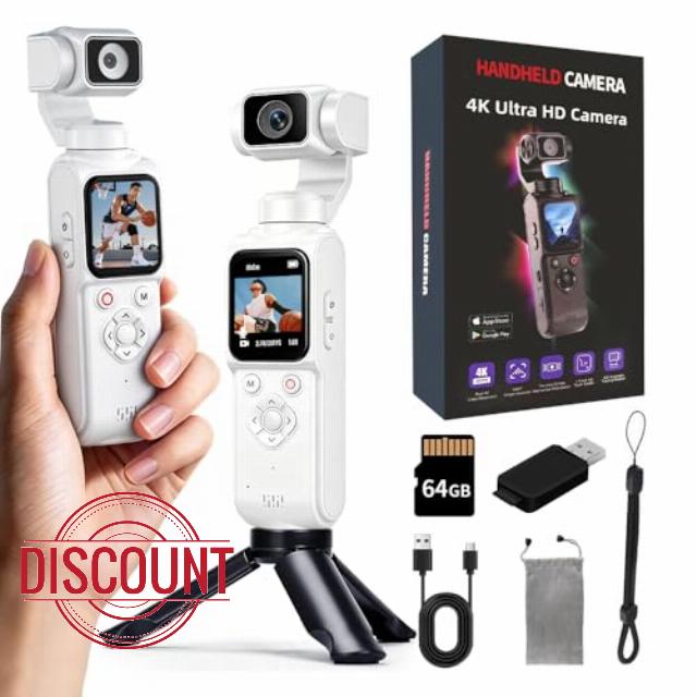 4K Handheld Vlogging Camera with WiFi