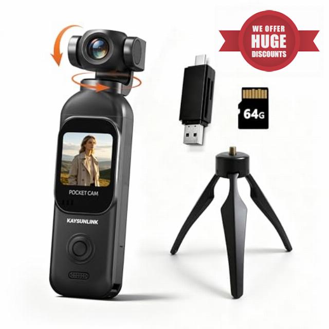 Kaysunlink 1080P Vlogging Camera with 270°Rotatable Lens