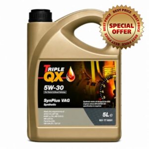 Triple QX SynPlus 5W-30 Fully Synthetic Engine Oil 5L Car Motor Oil ACEA C3 API SN 504.00 507.00 C3