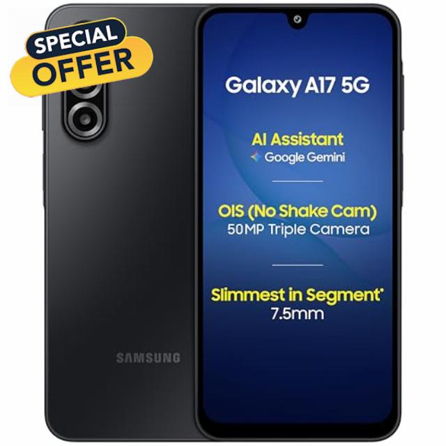 Samsung Galaxy A17 5G Smartphone (Black