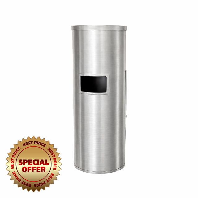 Stainless Steel Free Standing Wet Wipes Dispenser with Built in Waste Bin