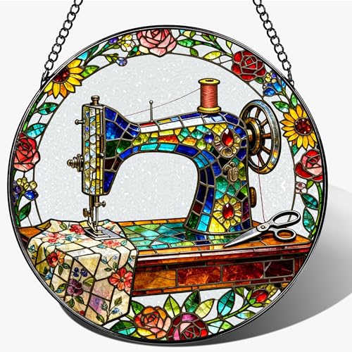 7.8 Inch Stained Glass Window Hanging