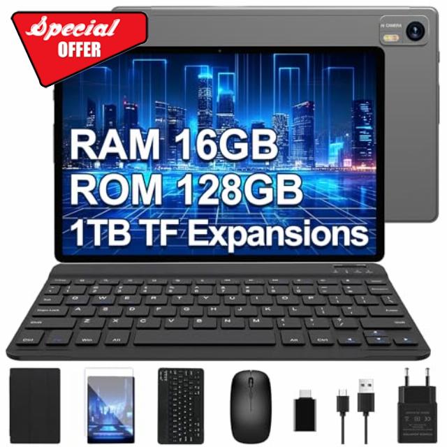 Tablet Latest Android OS Tablet with 10 Inch FHD Display