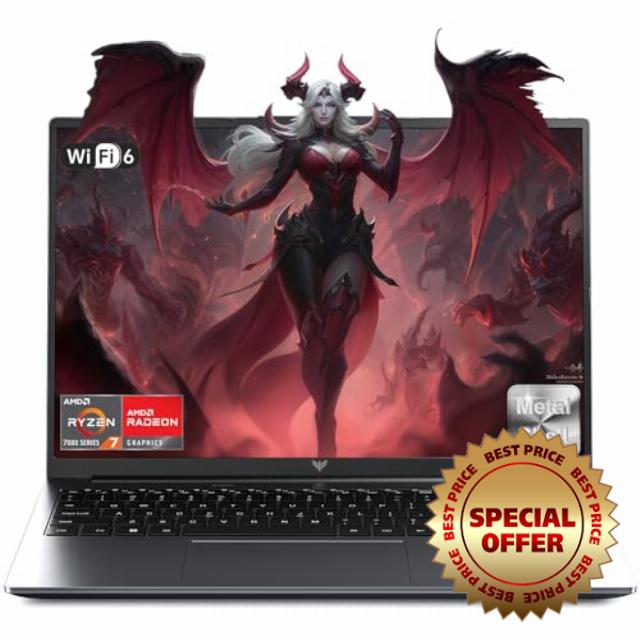 16.1" Gaming Laptop with AMD Ryzen 7 H255 Processor up to 4.9GHz (Beat 13th i7-13800H)