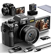 NBD 8K Digital Camera 64MP UHD with Autofocus & 16X Zoom: Professional Set with 16 Accessories, W...