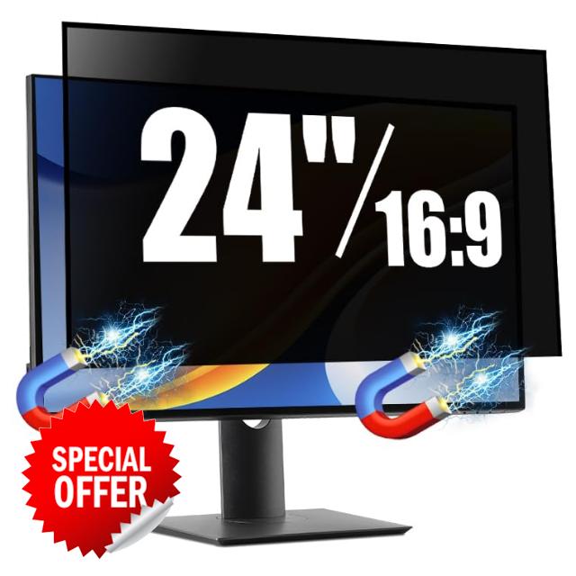 SOPPY Magnetic 24 Inch Computer Privacy Screen Protector for 16:9 Monitor