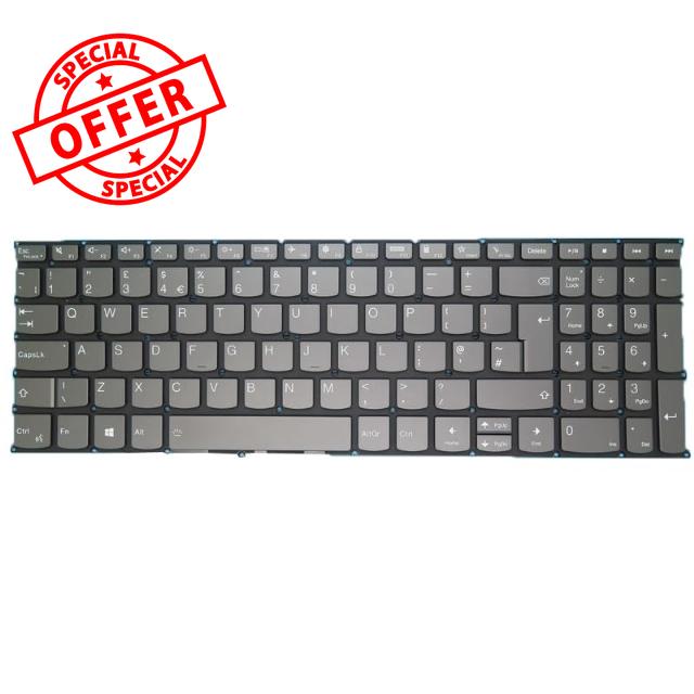 Laptop Keyboard For Lenovo V15 G4 IRU 83A1 83CC United Kingdom UK With Backlit Gray