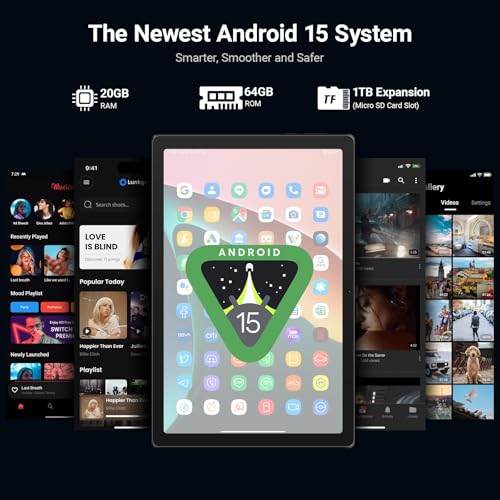 Android 15 Tablet with 20GB+64GB+1TB