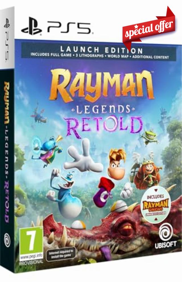 Rayman Legends Retold - Launch Edition (Exclusive to Amazon.uk) - [PlayStation 5]