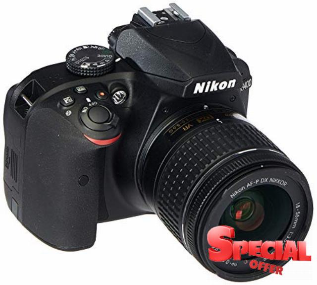 Nikon D3400 w/ AF-P DX NIKKOR 18-55mm f/3.5-5.6G VR DSLR Camera (Renewed)