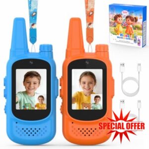 Video Walkie Talkies for Kids with Camera & 2.0" LCD