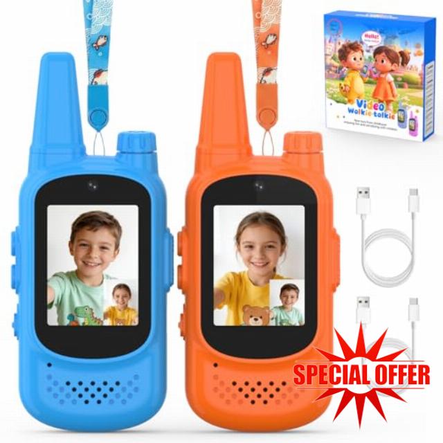Video Walkie Talkies for Kids with Camera & 2.0" LCD