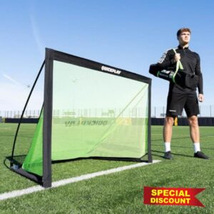 QuickPlay Kickster Pro Portable Football Goals for 3v3 Training
