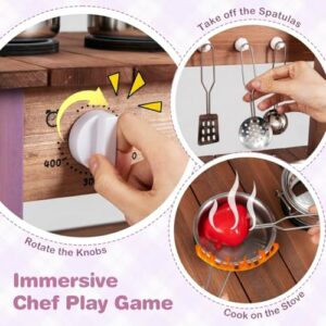 Outdoor Kids Play Kitchen with Cookware
