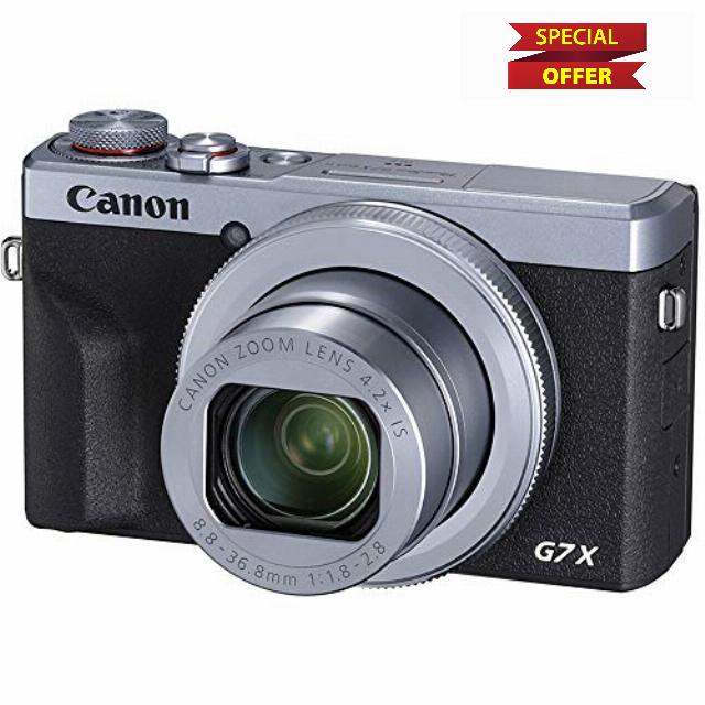 Canon PowerShot Digital Camera [G7 X Mark III] with Wi-Fi & NFC - International Version - Silve