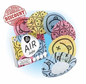 Not Just A Patch Air Freestyle Libre 2 Sensor Covers (10 Pack) - Smiley Design Over Patches for Libre 2