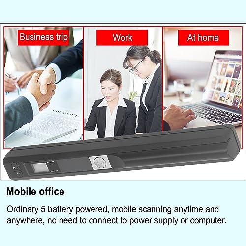 Handheld Document Photo Scanner with 300DPI 600DPI 900DPI Resolution for A4 Pictures Receipts Books