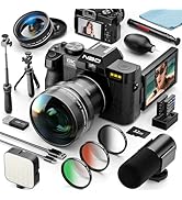 NBD 5K Digital Camera 64MP with Autofocus & 180° Flip Screen, Compact Vlogging Camera with WiFi, ...