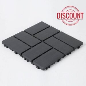 44 Pcs Interlocking Decking Tiles – Peel & Stick Waterproof Outdoor Flooring
