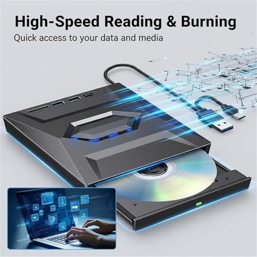 6X Blu-ray Optical Drive for Laptop/Desktop (Navy×1)