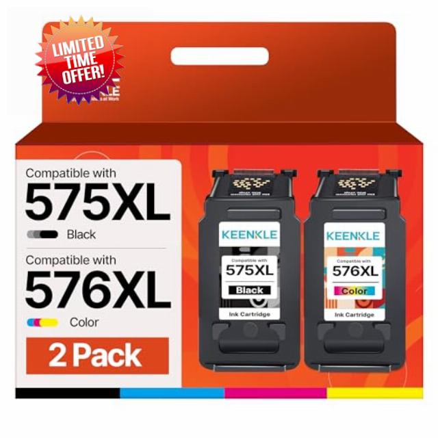 575XL 576XL Ink Cartridges Compatible for Canon 575 576 Ink Cartridges for Canon Pixma TR4755i TR4750i TR4751i TR4756i TS3750i TS3751i