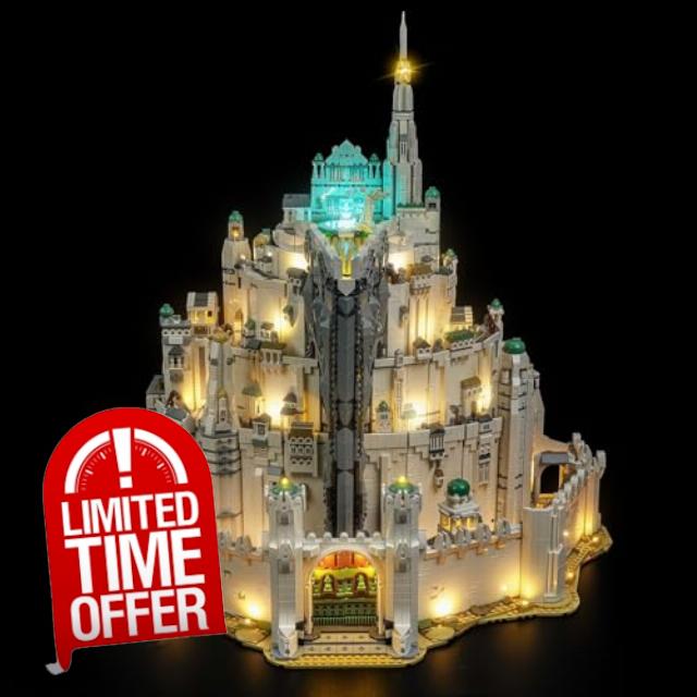 Light Kit Compatible with Lego 11377 Minas Tirith (No Model)
