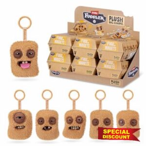 Fuggler Fugg Nuggets 3.5 Inch Plush Keyring Collectible (6 PACK) by ZURU Featuring Funny Ugly Monster Designs with Human‑Like Teeth