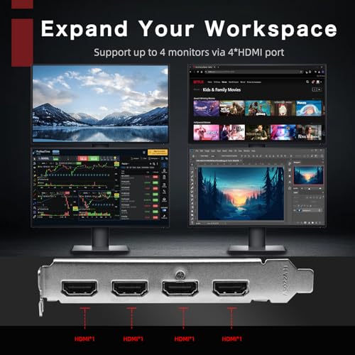 64-bit DDR3 Video Card for Computer PC ITX Single Slot PCI Express