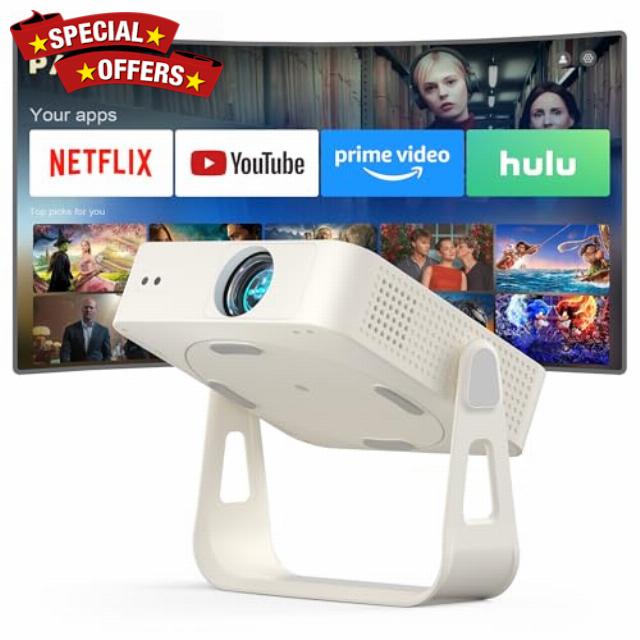 [Compatible with Netflix & AI Auto Focus] XuanPad Mini Smart Projector 4K Support