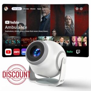 Mini Projector with 4K & 1080P Support