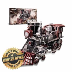 Piececool 3D Puzzle Metal Leviathan Train Metal Model Kits for Adult to Build 3D Metal Puzzles Jigsaw 3D Model Kits DIY Hobbies Best Gifts