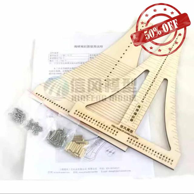 Ship Model Building Tool Rope Ladder Weaver Braide Knotte Rope Ladder Classic Sailboat Ancillary Tools(S-1)