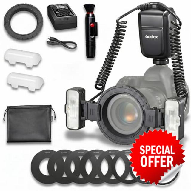 Godox MF-T76 C TTL Macro Twin Flash for Canon Cameras