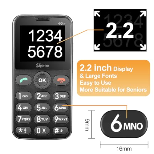 Large Volume Basic Phone for Senior with 2.2" Display