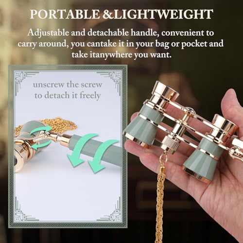 Portable Binoculars for Women Adults Kids