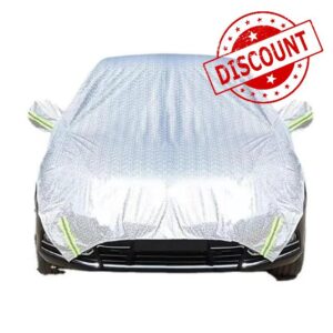 1Pc Half Car Cover for Omoda E5 2024 2025 2026 Waterproof Frost Guard Windproof with Reflective Strips and Soft Lint Top Roof Windshield Cove