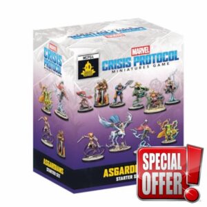 Asmodee| Marvel: Crisis Protocol - Asgardians Starter Set | Miniatures Game | Ages 14+ | 2 Players | 90 Minutes Playing Time