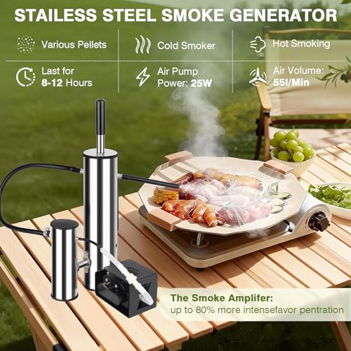 Cold Smoker Cold Smoke Generator Kitchen Stainless Steel Smoker for BBQ Smoking Meat