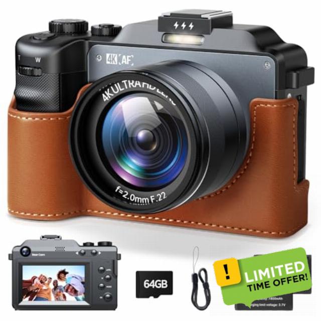 4K Digital Camera for Photography