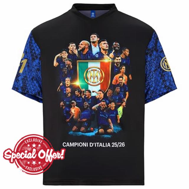 Inter Unisex Tshirt Campioni D'italia T-Shi