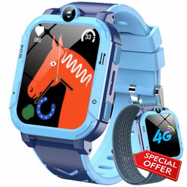 Blackview 4G Kids Smart Watch for Boys Girls